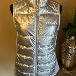 Avia Shiny Silver Women's Puffer Vest